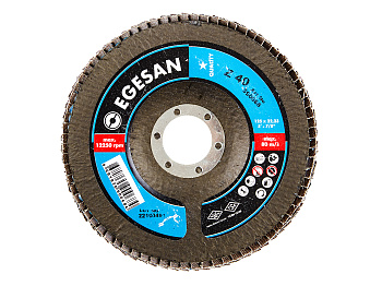 EGESAN Круг лепестковый торцевой зернистость 40 (10шт/уп) EGESAN Круг лепестковый торцевой зернистость 40 (10шт/уп)
