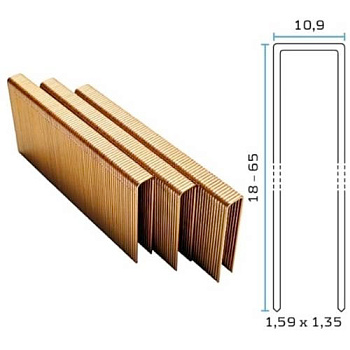 Скоба каркасная BeARUS 16/18 ( L,155) (23520 шт/уп)