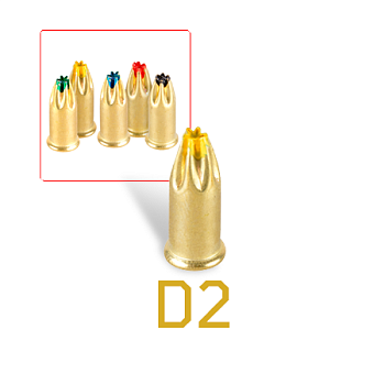 Патроны монтажные F-D2 желтые 6.8х18 россыпью (100шт/уп)