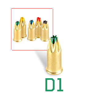 Патроны монтажные F-D1 зеленые 6.8х18 россыпью (100шт/уп)