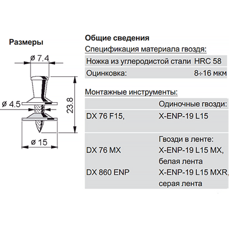 679.02. HILTI X-ENP-19 L15MX